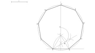 Eneágono regular dado el lado [upl. by Killie682]
