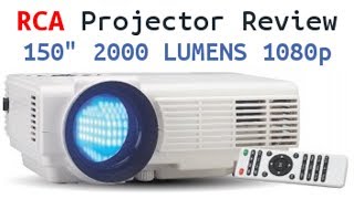 RCA Home Theater Projector Review  150quot 2000 Lumens 1080p compatible [upl. by Nnahaid439]