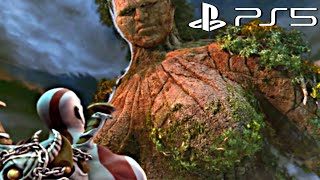 God of War PS5 GAIA TITAN Boss Fight Kratos Kills Gaia Mother of Titans PS5 Remaster 4K Ultra HD [upl. by Atilek]