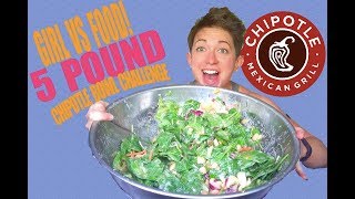 GIRL VS FOOD  5LB CHIPOTLE BOWL CHALLENGE amp MUKBANG [upl. by Seto]