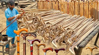 How to Make Wonderful Walking Sticks in Factory Sensational Factory Process Mass Production [upl. by Anyg]