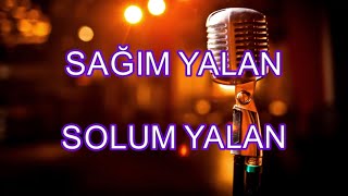 giden yalan dönen yalan karaoke [upl. by Hammad]