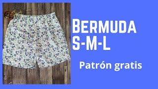 Bermuda Short para hombre  Patrón  Escalado  corte y confección paso a paso [upl. by Neile]