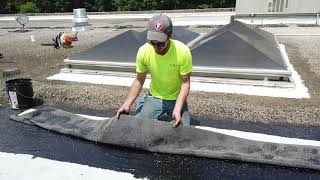 Built Up Roof Repair using Modified Bitumen [upl. by Hselin824]