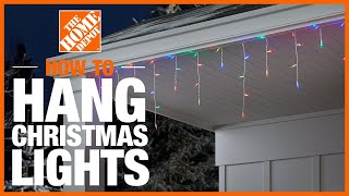 How to Hang Christmas Lights  The Home Depot [upl. by Eycal325]