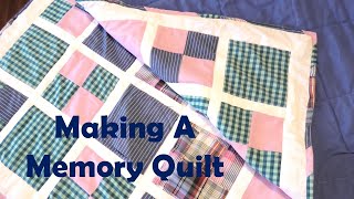 How To Make A Memory Quilt  Turning Old Clothing Into Comfort [upl. by Aneled]