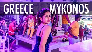 Mykonos Nightlife  Paradise Beach Mykonos Party  Islands of Greece  Savvy Fernweh [upl. by Motteo901]