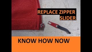 How to Replace a Zipper Slider [upl. by Llednov624]