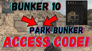 Bunker 10 Access Code Park Bunker Warzone COD Update [upl. by Faludi]