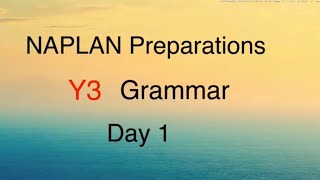 NAPLAN Preparations Year 3 Grammar Day 1  Key points for making plurals from nouns [upl. by Sverre984]