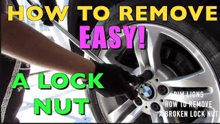 HOW TO REMOVE A BROKEN LOCK NUT EASY [upl. by Bohman]