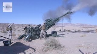 US Marines Firing the M777 155mm Howitzer [upl. by Carolann]