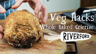 Whole Baked Celeriac  The Perfect Meal  VEG HACKS [upl. by Adle354]