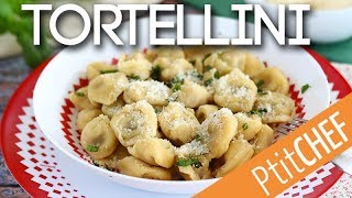 Recette de tortellini au parmesan jambon et basilic  Ptitchefcom [upl. by Nivat]