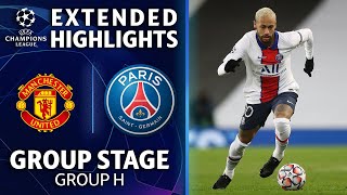 Manchester United vs Paris SaintGermain Extended Highlights  UCL on CBS Sports [upl. by Siekram828]