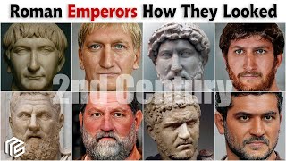 2nd Century Roman Emperors  Realistic Face Reconstruction Using AI and Photoshop [upl. by Sofie738]