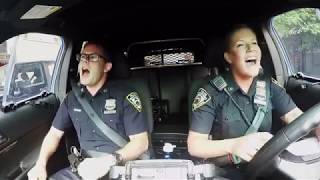 NYPD respond to Boston cop pool karaoke sings Katy Perrys Firework [upl. by Geneva]