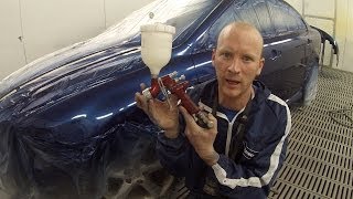 How to Spray Paint Clear over Base [upl. by Relyks665]