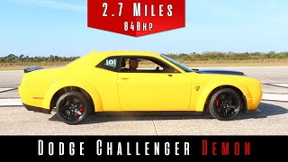 2018 Dodge Challenger SRT Demon Top Speed Test [upl. by Angele]