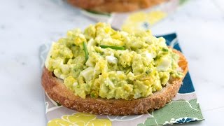 Easy Avocado Egg Salad Recipe [upl. by Odravde]