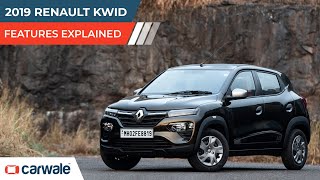 2019 Renault Kwid  Features Explained  CarWale [upl. by Ecam]