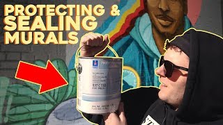 PROTECTIVE COATING for a MURAL  Anti Graffiti  UV Protection [upl. by Esten]