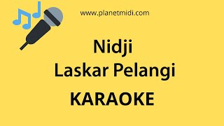 Nidji  Laskar Pelangi Versi Karaoke  HD Audio [upl. by Carlos316]