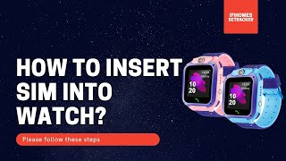 SeTracker Smart Watch For Kids  How To Insert Sim In Small Watch [upl. by Nahsyar]