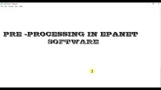 Epanet Software Units Setup Tutorial [upl. by Ellehsem]