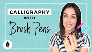 Beginners Guide To Using Brush Pens for Modern Calligraphy [upl. by Llezom625]