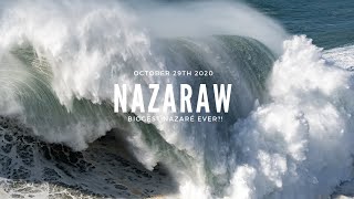 Nazaré Biggest swell EVER  Raw Footage [upl. by Hild]