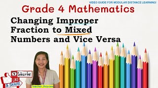 Changing Improper Fraction to Mixed Numbers and Vice Versa [upl. by Moya]