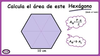 Área de un Hexágono sin apotema [upl. by Amo]