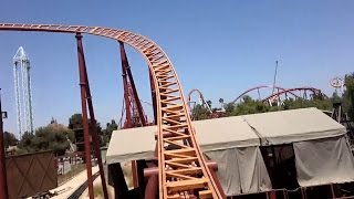 Pony Express Front Row HD POV  Knotts Berry Farm [upl. by Yebloc]