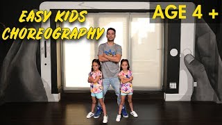 Easy Kids Choreography  Hip Hop Dance Tutorial AGES 4  MihranTV [upl. by Valentino]