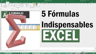 5 Fórmulas de Excel indispensables para tu Trabajo [upl. by Alikam]