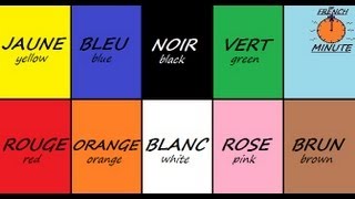 Learn French with Jublie2  French Colors The French Minute [upl. by Eimor636]