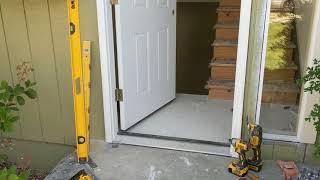 Jeld Wen Front Door Installation  Really crappy products and craftsmanship PART 1 [upl. by Yssenhguahs]