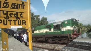 Trains entering amp Leaving Srivilliputtur [upl. by Gottfried]