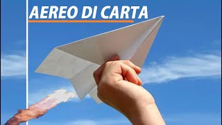 Aereo di carta come fare  Facilissimo  fai da te dyi [upl. by Delfine]