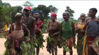 Mbute Pygmies Tribal Dance [upl. by Thurlough900]