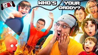 WHOS YOUR DADDY Save the Little Dumb Things FGTeeV 6 Player Challenge [upl. by Pressman]