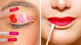 45 AMAZING MAKEUP HACKS YOU SHOULD KNOW [upl. by Halden]