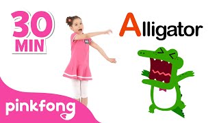 ABC Dance with Pinkfong  Phonics Song   Compilation  Pinkfong Videos for Children [upl. by Divd867]