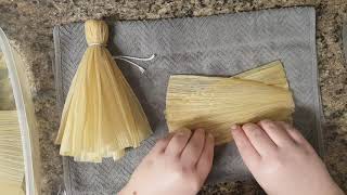 Make Your Own Corn Husk Doll [upl. by Iatnwahs]