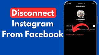 How to Disconnect Instagram From Facebook [upl. by Latterll]