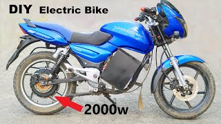 How to Make Electric Bike With 2000W Hub Motor 70 Kmh [upl. by Allisan970]