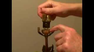 Wiring a Lamp  Wire a Lamp Socket [upl. by Allred]