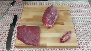 Cutting and Preparing Beef Knuckle [upl. by Orvan]