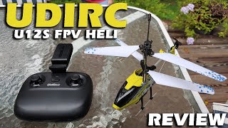 UDIRC U12S WIFI FPV Helicopter Review [upl. by Reivaj123]